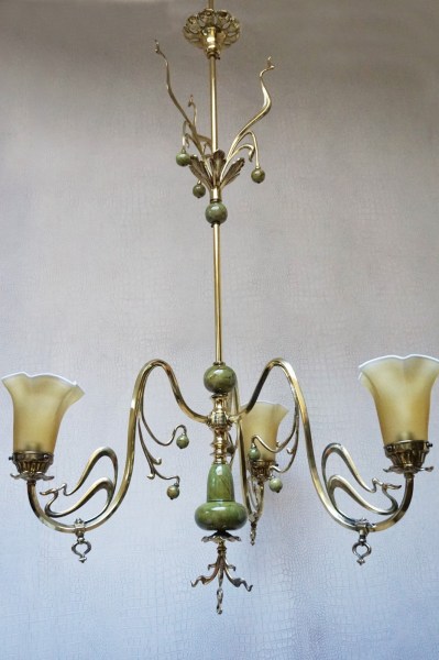 kroonluchter-Victor-Horta-style-Belgische-Art-Nouveau-jugenstil-chandelier-Vienna-Secession-Fernand Dubois-whiplash